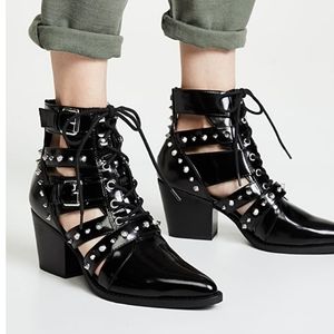 Sam Edelman Studded Cutout Boots Elana Sz 6